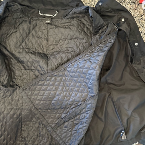 White House Blake Market Jacket Removable Vest Belt Black Women Size Small - Picture 15 of 16